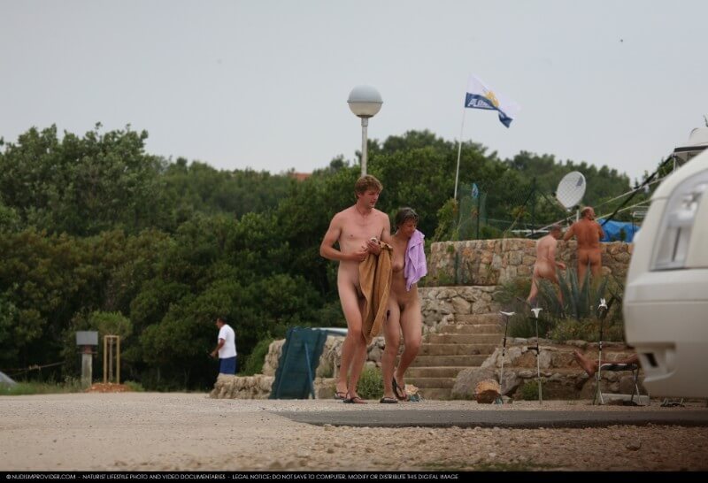 Nudism Family Indian Summer Painting photo gallery - Undressing is permissible only within ones own community
