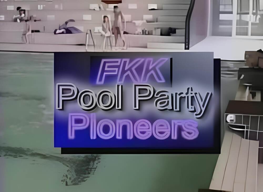 Pool Party Pioneers video - Nudism is permitted throughout the entire territory