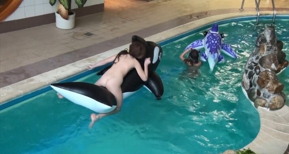 Naturism in the pool Full HD - This movement helps people understand that the naked body is not an object for judgment or condemnation