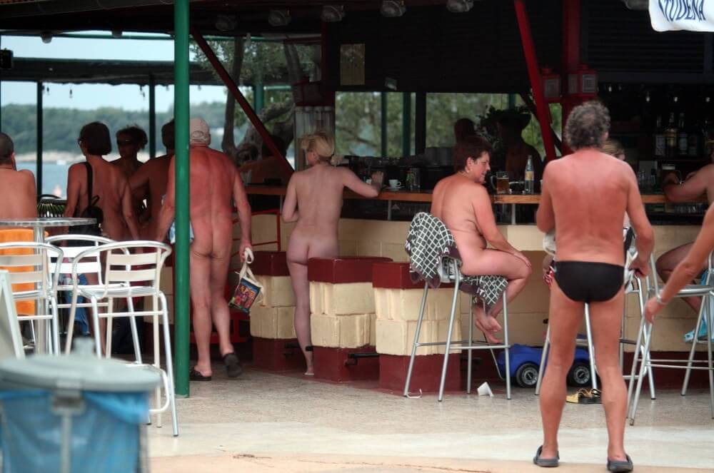 Outdoor diner view - Nudism and naturism are a philosophy of life and a culture of interaction