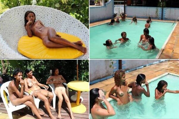 Brazil Pool Sunbath photos - Nudism and naturism bring you closer to nature