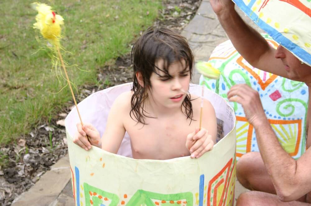 Easter 2X Eggs Outdoors photos - Nudism has been around for a very long time