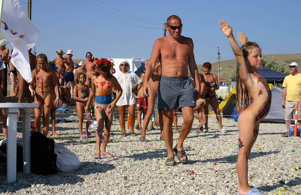 Beach Time Talent Show pics - Nature fills the naked body with energy and inspiration