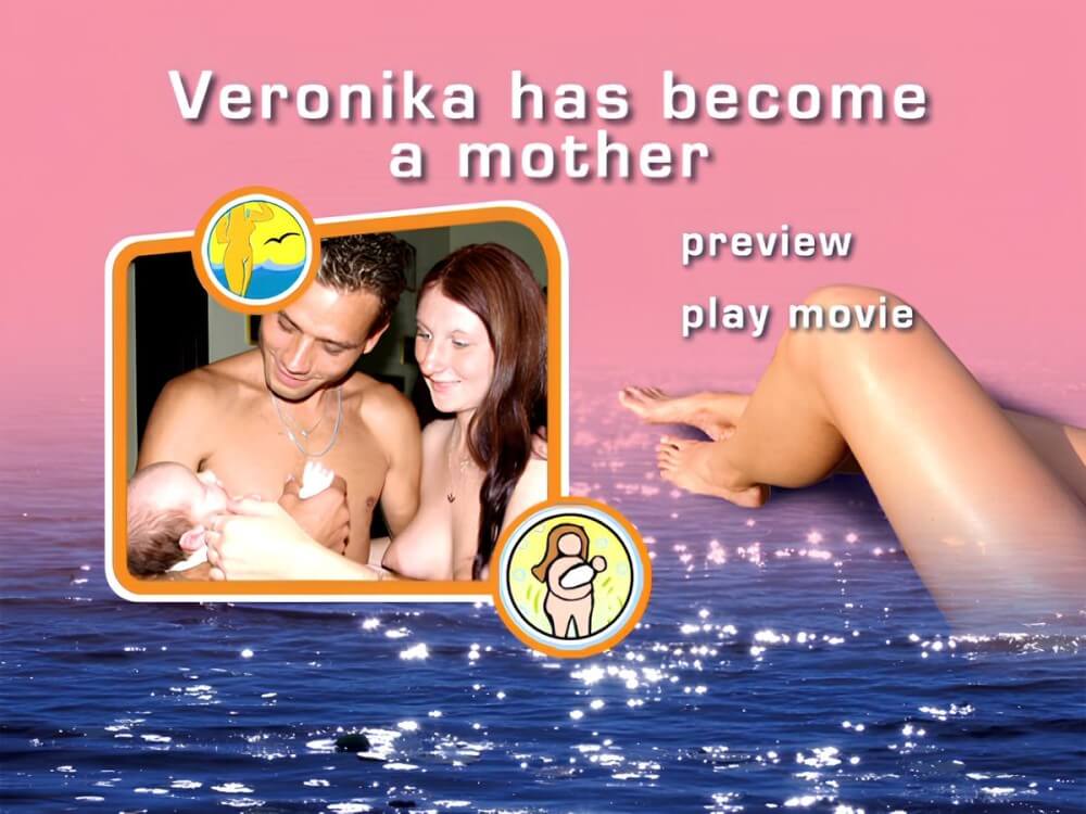 Naturist Freedom: Veronika Has Become a Mother - Nature fills the naked body with energy and inspiration