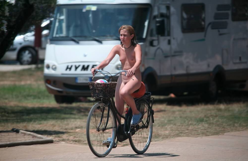 Leaving the Outdoor Site pics - Watching naked nudists