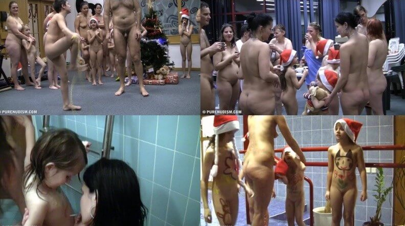 Christmas day Full HD video - Nudism promotes happiness and well-being