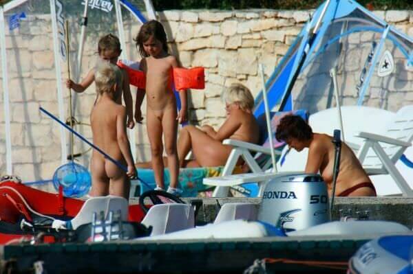 By the boat photos - Nature is the best home for a naturist