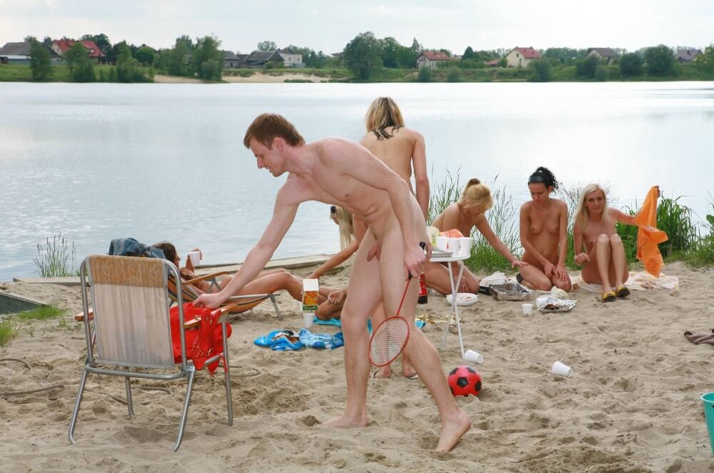 Lakeside Outdoor Activity photos - A spontaneous movement toward nudity