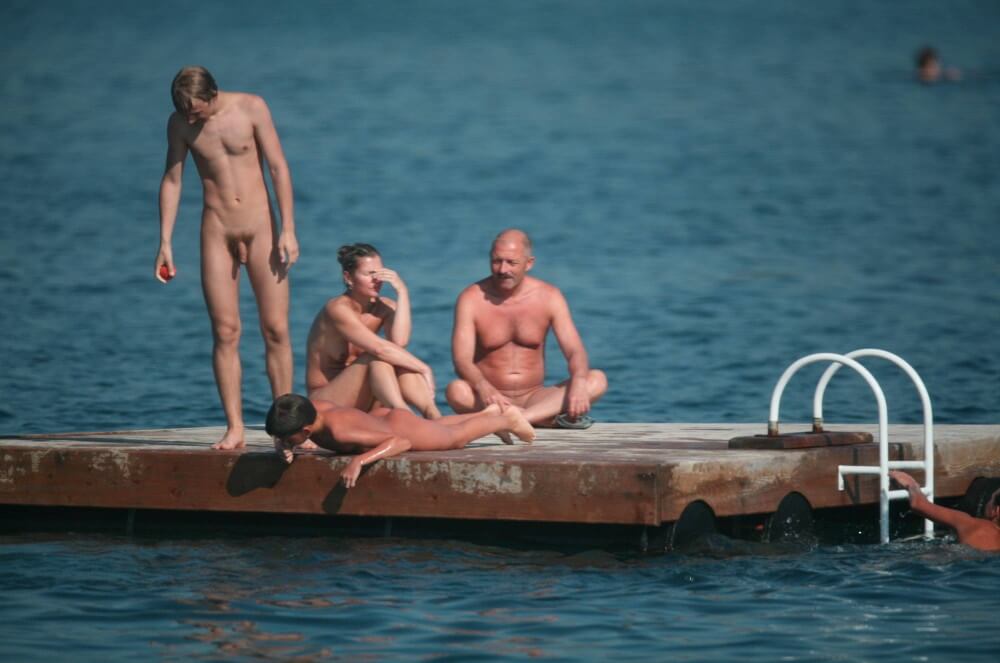Naturist Family Water Slab pics - A Base for Naturist Recreation