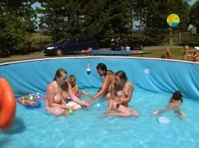 Naturist Freedom: Merry Pool upd - Nature fills the naked body with energy and inspiration